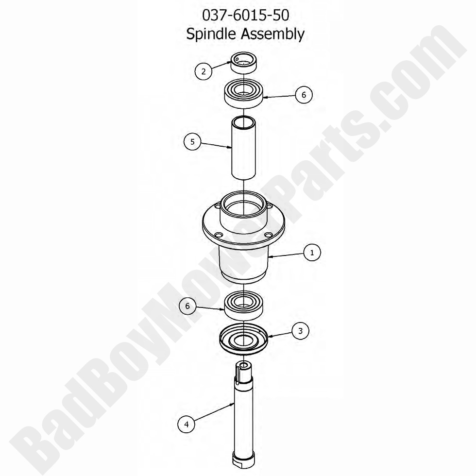 2017 Walk Behind - Deck Spindle Assembly